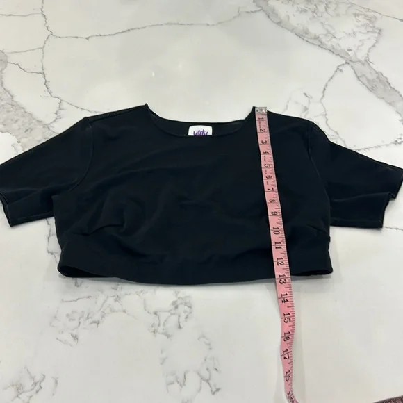 Yitty Mesh Me Black Crop Top. Size XL (749Ii) - Picture 14 of 17